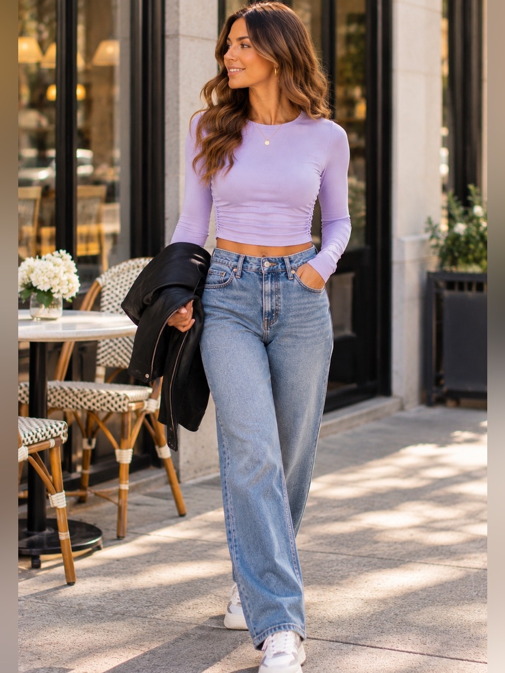 Lululemon All It Takes Ribbed Long Sleeve Top Lavender Size 6